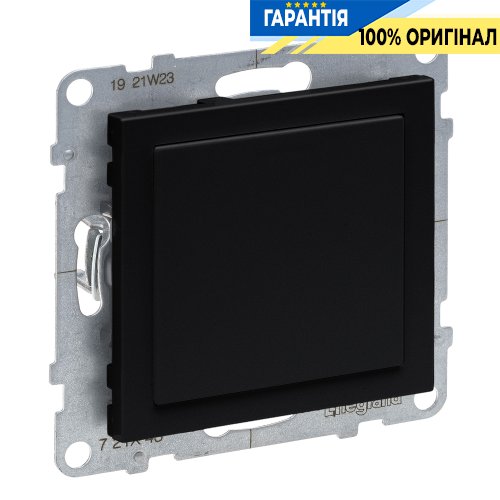 Заглушка з адаптером MOSAIC Legrand Suno 721443 чорний