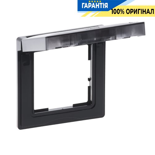 Рамка 1-а IP44 Legrand Suno 721444 чорний