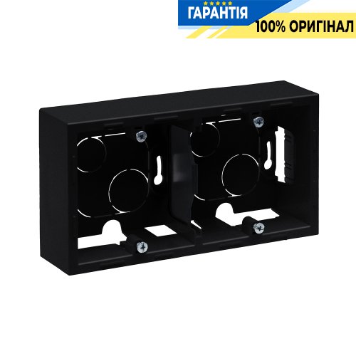 Коробка накладного монтажу 2 пости Legrand Suno 721495 чорний