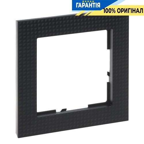 Рамка 1-а Legrand Suno 721571 чорний патерн