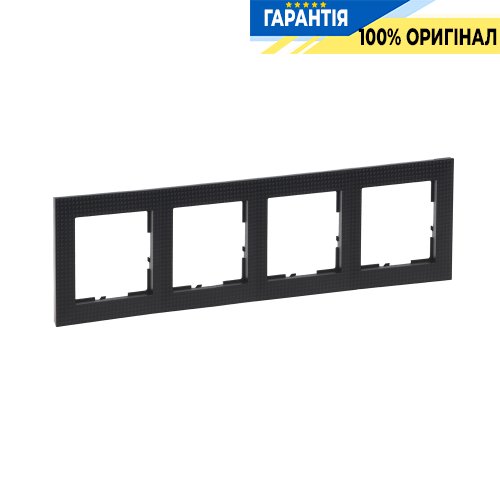 Рамка 4-а Legrand Suno 721574 чорний патерн