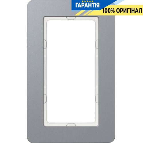 Рамка 2-а з великим отвором алюміній Berker Q.7 13096074