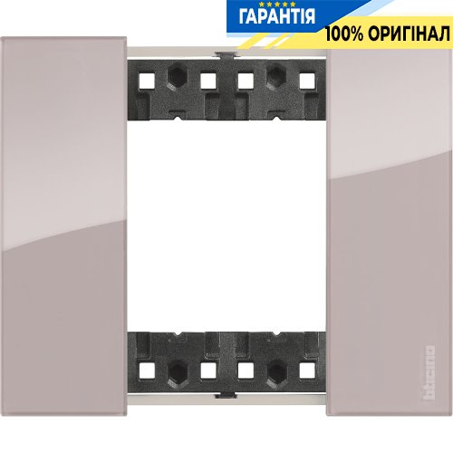 Декоративная рамка Bticino Living Now (2-модуля), цвет аура KA4802DM