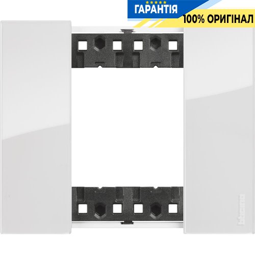 Декоративная рамка Bticino Living Now (2-модуля), цвет лёд KA4802DW