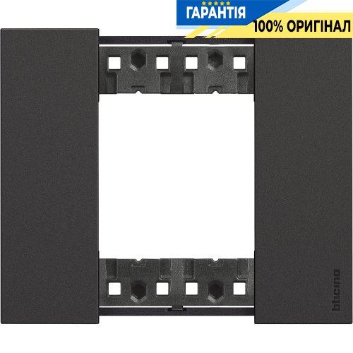 Декоративная рамка Bticino Living Now (2-модуля), цвет черный KA4802KG