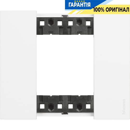 Декоративная рамка Bticino Living Now (2-модуля), цвет белый KA4802KW