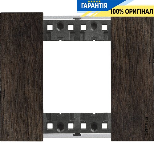 Декоративная рамка Bticino Living Now (2-модуля), цвет орех KA4802LG