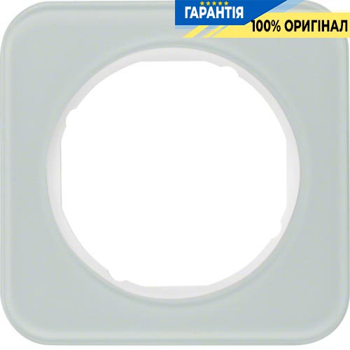 Рамка 1-а скло/полярна білизна, R.1, Berker 10112109