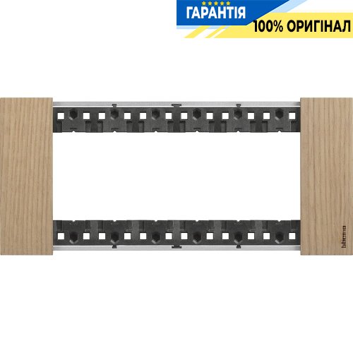 Декоративная рамка Bticino Living Now (6 модулей), цвет дуб KA4806LM
