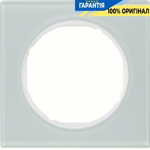 Рамка 1-я стекло/полярная белизна, R.3, Berker 10112209