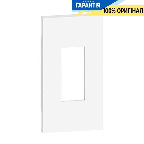 Лицевая панель Bticino Living Now для аудио/видео розеток и компьютерных розеток (2-модуля), цвет белый KW07M2