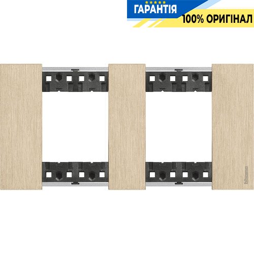 Декоративная рамка Bticino Living Now 2 поста (2+2 модуля), цвет золото KA4802M2ZW