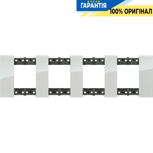Декоративная рамка Bticino Living Now 4 поста (2+2+2+2 модуля), цвет небо KA4802M4DA