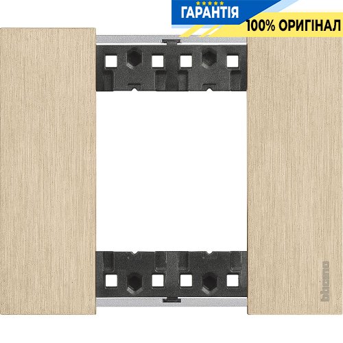 Декоративная рамка Bticino Living Now (2 модуля), цвет золото KA4802ZW