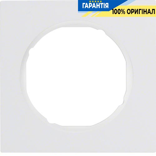 Рамка 1-а пластик/полярна білизна (глянсовий), R.3, Berker 10112289