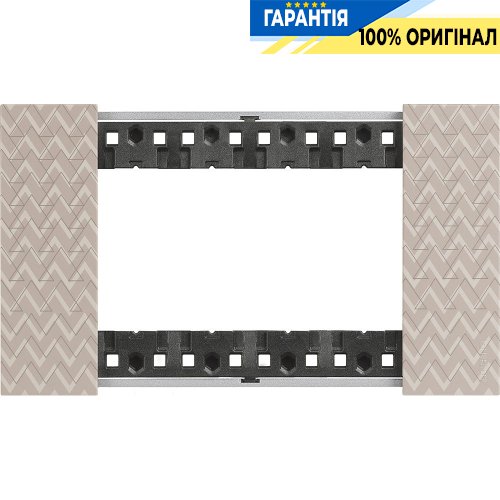 Декоративна рамка Bticino Living Now (4 модулі), колір оптик KA4804MM