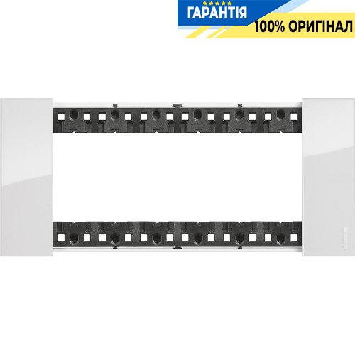 Декоративна рамка Bticino Living Now (6 модулів), колір лід KA4806DW