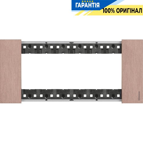 Декоративна рамка Bticino Living Now (6 модулів), колір мідь KA4806ZM