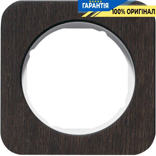 Рамка 1-а дуб/полярна білизна (глянцевий), дерево, R.1, Berker 10112359
