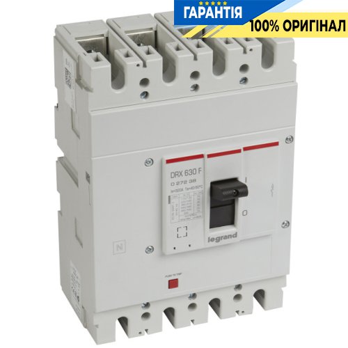 Автоматичний вимикач Legrand DRX630 50кА, 4П 400 А, арт.: 027247
