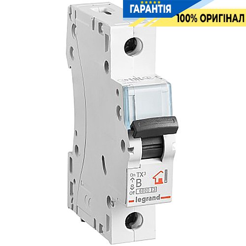 Автоматический выключатель Legrand TX&#179; 1-П B50, 6кА, арт.: 403977
