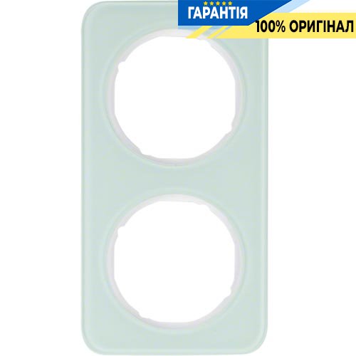 Рамка 2-а скло/полярна білизна, R.1, Berker 10122109