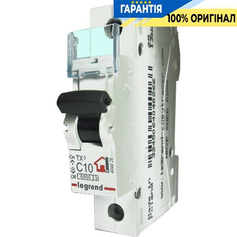Автоматический выключатель Legrand TX&#179; 1-П С63, 6кА, арт.: 404034