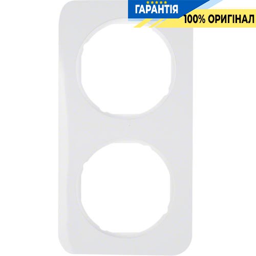 Рамка 2-я пластик/полярная белизна (глянцевый), R.1, Berker 10122189