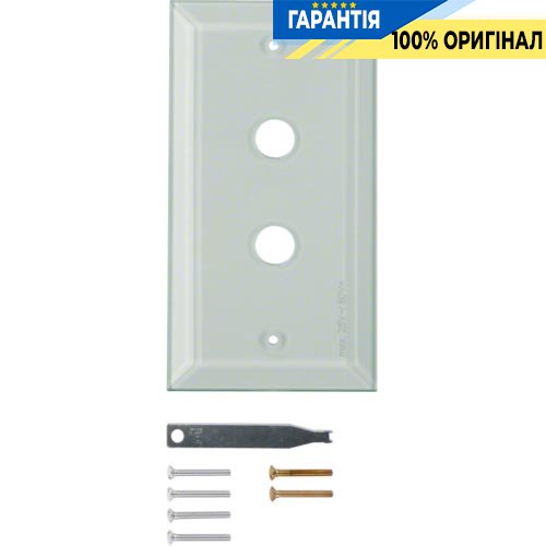Стеклянная накладка, прозрачная 2-места Berker TS 1321