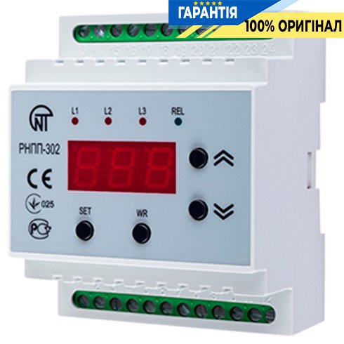 Трёхфазное реле напряжения и контроля фаз РНПП-302 Novatek (Новатек) NTRNP3020