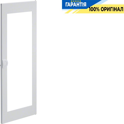 Hager VZ134N Дверь белая с прозрачным окном для 4-рядного щита VOLTA