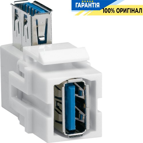 Модуль Keystone USB 3.0 під кутом 90° VZ30UA Hager