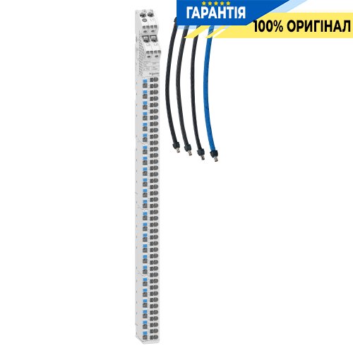 Вертикальний розподільний блок, Acti9 VDIS, з проводами, 3P+N 160A, 250/440В, 66 виходів, Schneider Electric A9XPK715