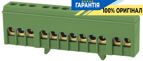 Шина нулевая E.NEXT зеленая, в изол. корпусе, на DIN-рейке e.bsi.pro.1.12 p0650015