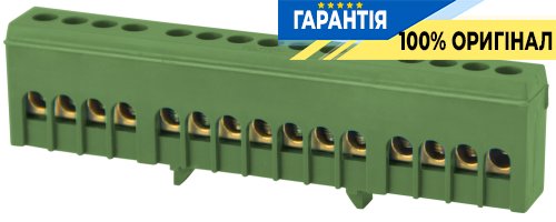 Шина нулевая зеленая на DIN-рейку в изол. корпусе e.bsi.pro.1.15 E.NEXT p0650016