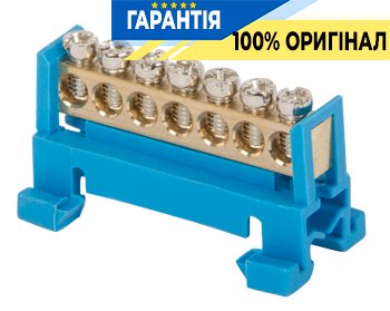 Шина нулевая 7 отв. (6+1 увеличенный) e.bs.stand.1.7.L E.NEXT s025004