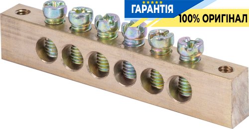 E.NEXT Шина нулевая, 6 отв.х 60 А, e.bsa.stand.60.6, s056003