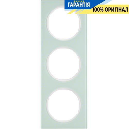 Рамка 3-я стекло/полярная белизна, R.3, Berker 10132209