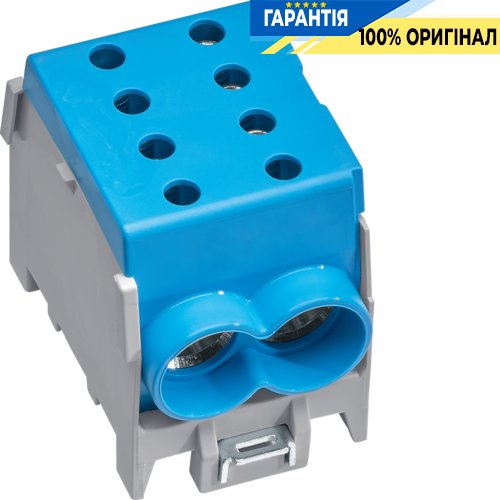 Клема ввідна модульна 1-полюсна 160А 2x70²/2x50² синя Hager KH70B