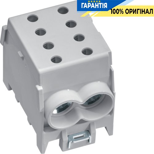 Модульна ввідна 1-полюсна клема 2x70²/2x50², 160А, сіра KH70G Hager