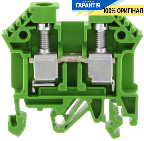 Conta-Clip Клема гвинтова RK 6-10, DIN-рейка 32/35 мм, зелена cc1005.1