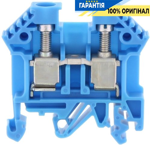 Клемма винтовая синяя на DIN-рейку 32/35 мм RK 6-10 Conta-Clip cc1005.5