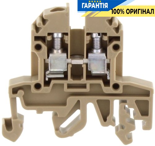 Клемма винтовая на DIN-рейку 32/35 мм бежевая RK 1,5-4 Conta-Clip cc1015.2