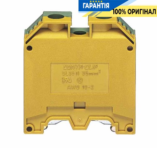 Клемма заземляющая винтовая желто-зеленая SL 35/35 N Conta-Clip cc1534.2
