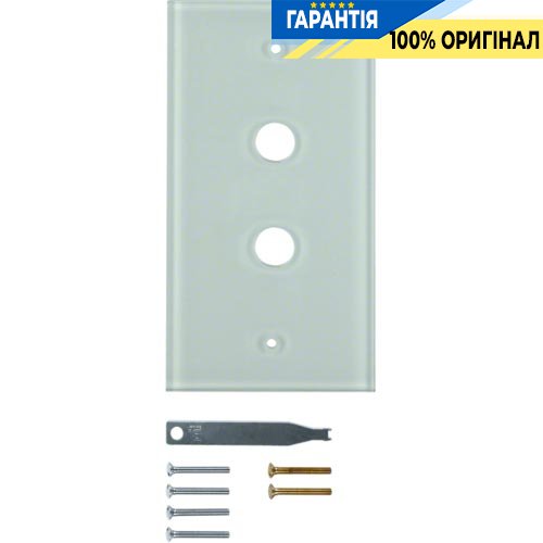 Скляна накладка, прозора, 2-місця, Berker TS 1392