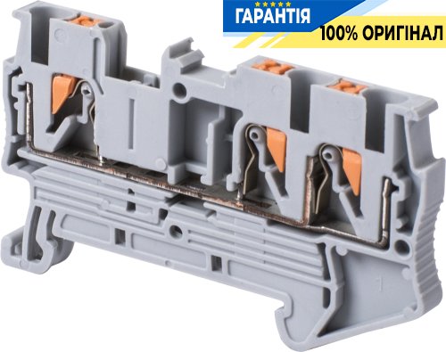 Клемна колодка набірна на DIN-рейку e.tc.din.spring.2,5.1-2, 3 контакти s070008 E.NEXT