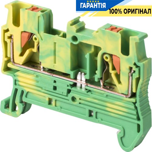 Набірна заземлювальна клемна колодка на DIN-рейку e.tc.z.din.spring.2,5 s070013 E.NEXT