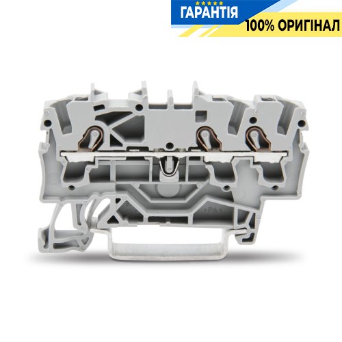 Wago 2002-1301 Клема TOP JOB S 3-пров din 35 2.5(4)mm QMM сірий (упаковка 100шт)