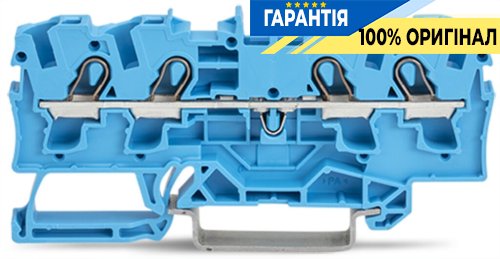 Проходная клемма Wago 4-проводная 2004-1404