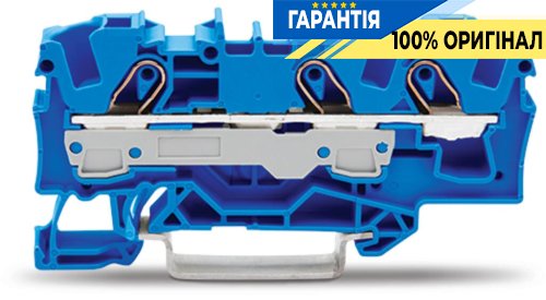 Клема синя 2-провідна прохідна 6 mm² Wago 2006-1304